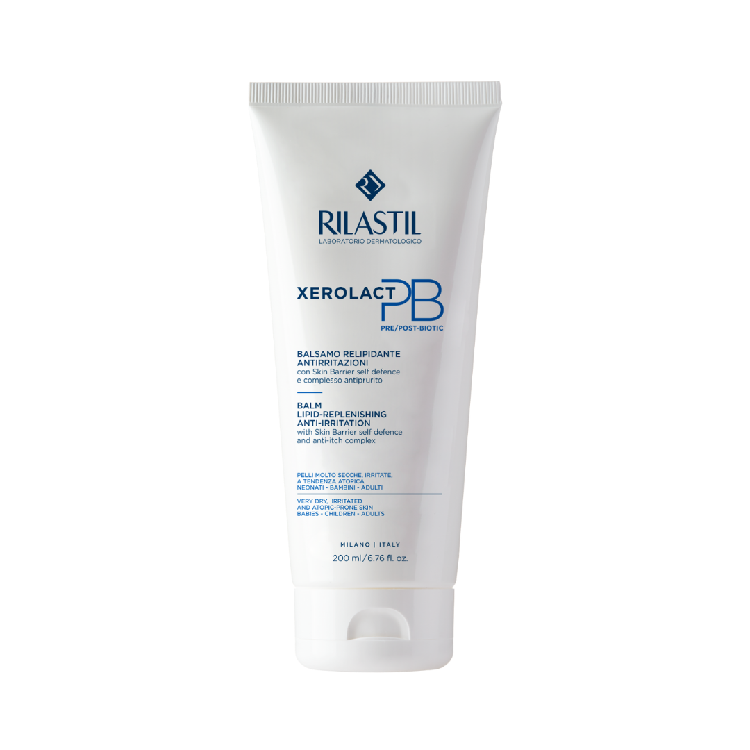 Rilastil Xerolact PB Balm, 200ml, lipids replenishing, anti-irritation, for very dry and atopic skin, suitable for babies and adults.
