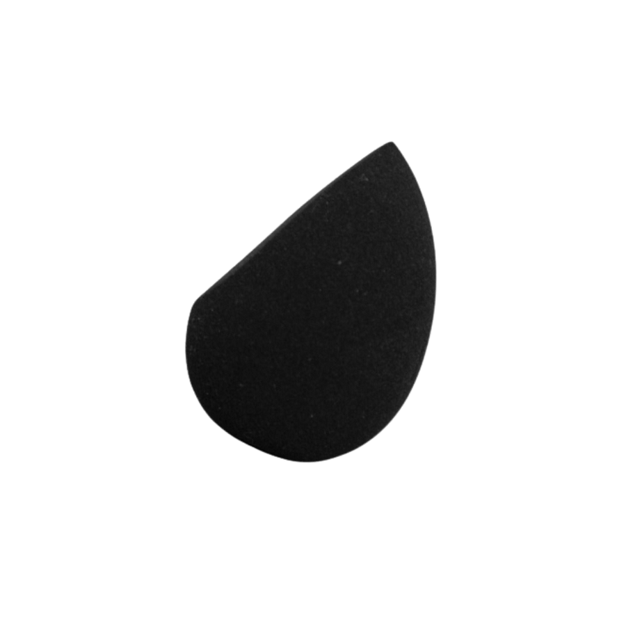 Black teardrop makeup sponge, soft blending beauty blender for foundation and concealer application
