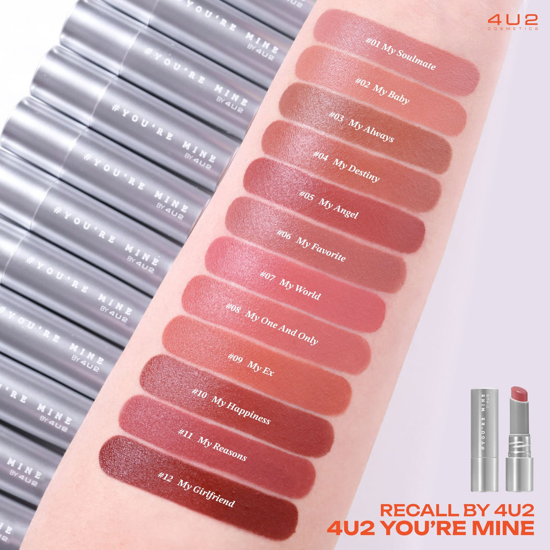 4U2 YOU’RE MINE LIPSTICK - 3g | فور يو تو أحمر شفاخ - 3 غرام