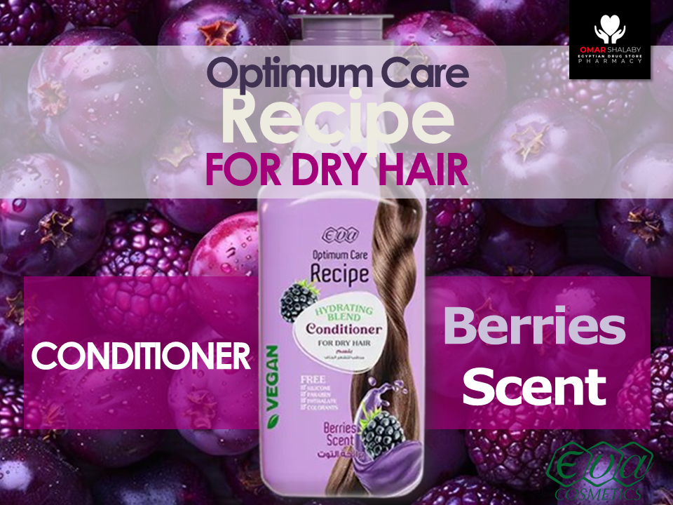 EVA Optimum Care Recipe Hydrating Blend Hair Conditioner For Dry Hair - 350ml | بلسم إيفا أوبتيما كير بخليط الترطيب للشعر الجاف – 350 مل