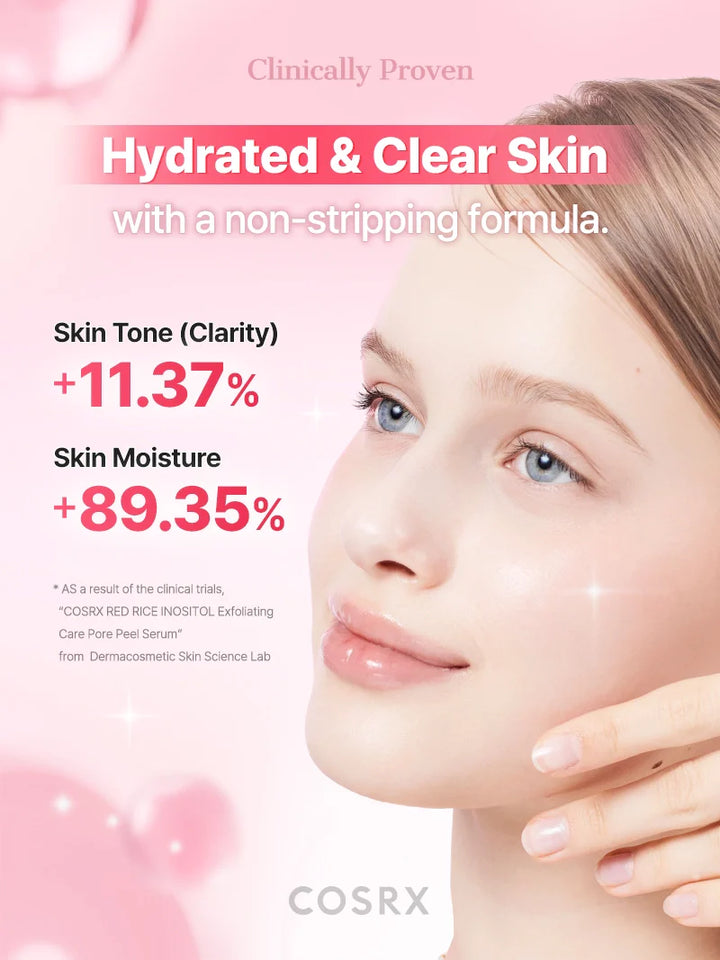 COSRX RED RICE INOSITOL Exfoliating Care Pore Peel Serum - 80ml |كوزركس سيروم تقشير المسام بالعناية بحبوب الأرز الأحمر والإينوزيتول - 80 مل