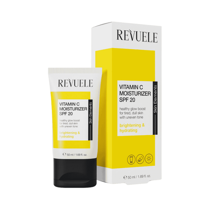 Revuele vitamin C moisturizer SPF20 50ml tube with box brightening hydrating skincare product