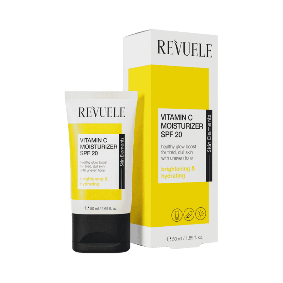 Revuele vitamin C moisturizer SPF20 50ml tube with box brightening hydrating skincare product