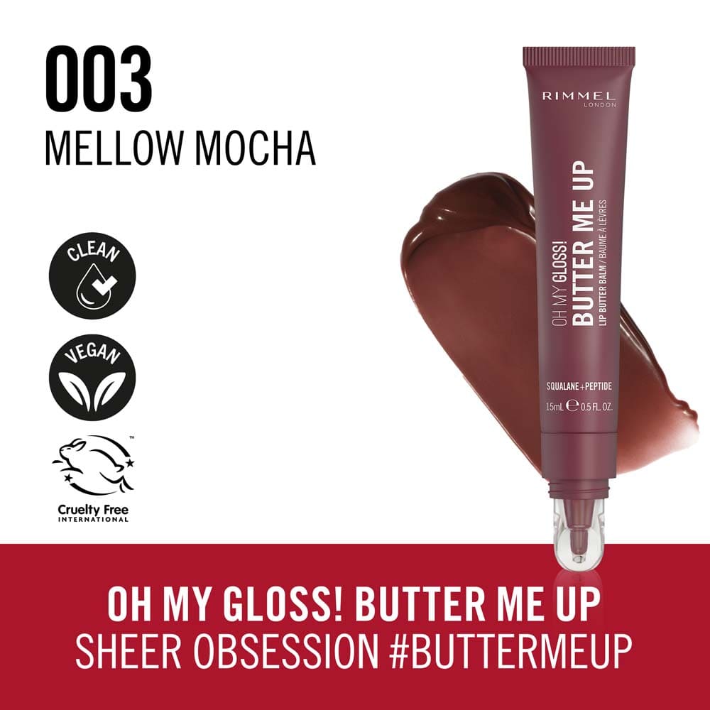 RIMMEL Oh My Gloss Butter Me Up - 15ml | ريميل جلوس مرطب للشفاه - 15 مل