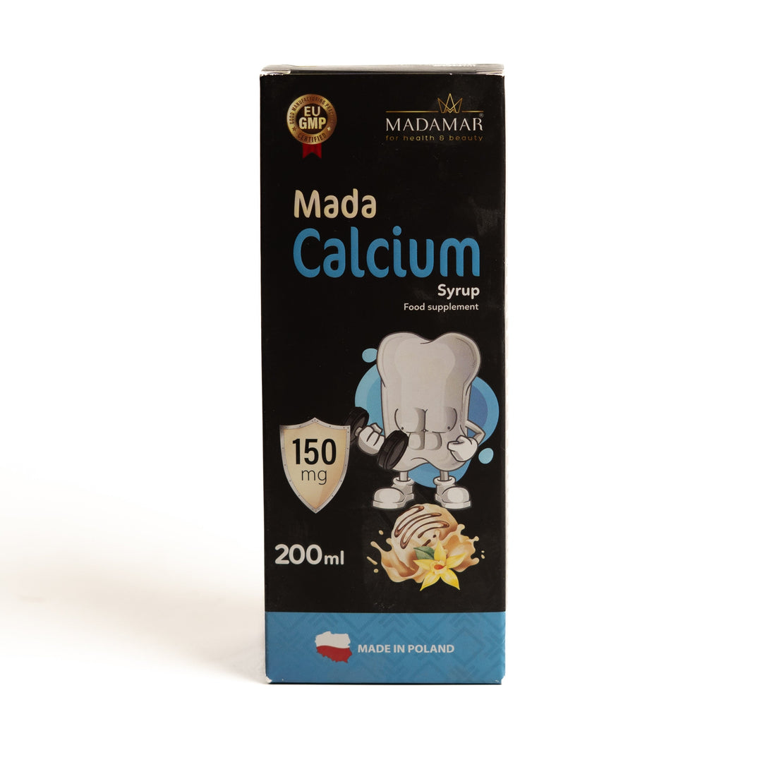 MADAMAR Mada Calcium Syrup Food Supplement 150mg - 200ml - 200ml | مادا شراب كالسيوم - 200مل #1