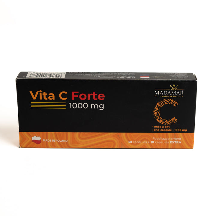 MADAMAR Vita C Forte 1000 Mg - 40 Capsules | مادامار فيتا سي فورت 1000 ملغ – 40 كبسولة