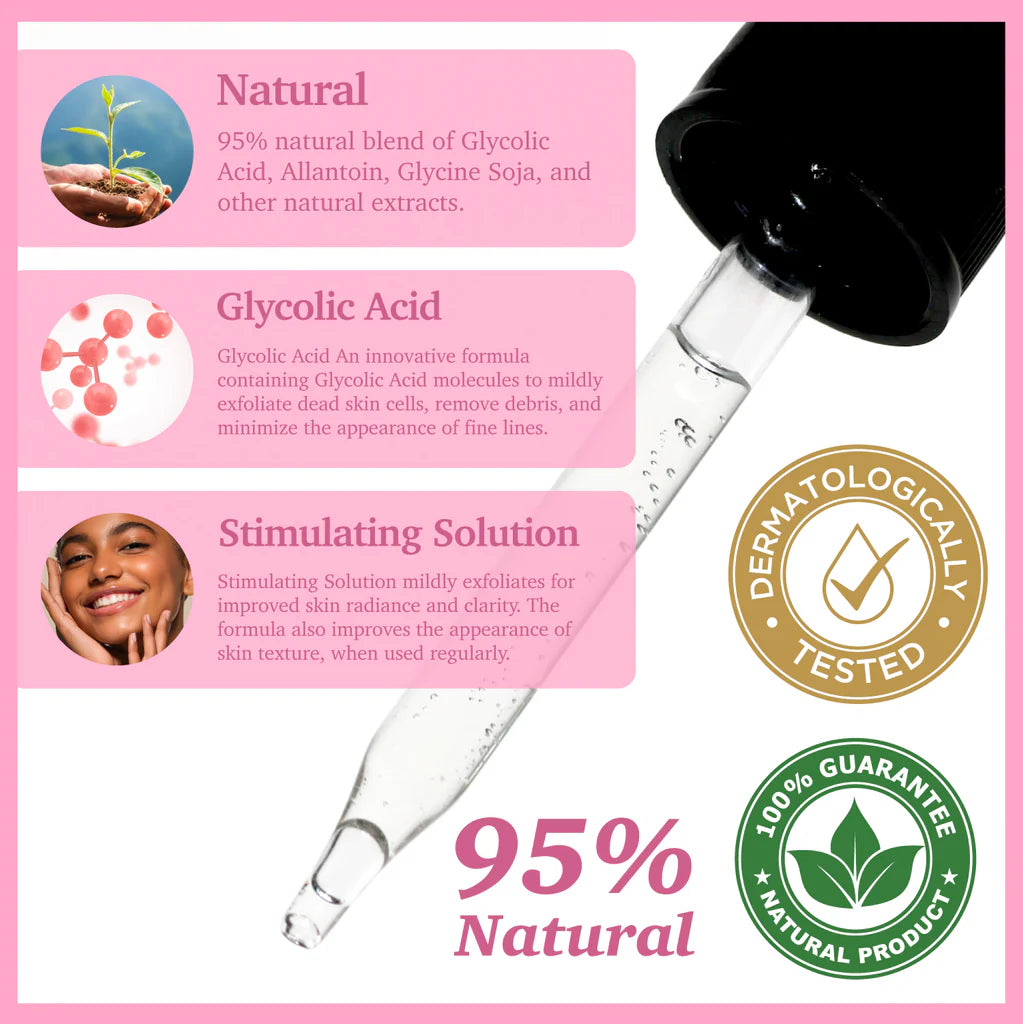 Purifect Exfoliating & Glowing Glycolic Acid Facial Serum - 30ml | جينسينغ سيروم للوجه مع فيتامين E بحمض الجليكوليك - 30مل