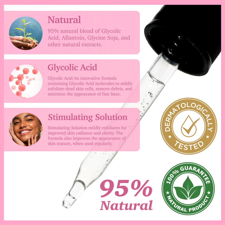 Purifect Exfoliating & Glowing Glycolic Acid Facial Serum - 30ml | جينسينغ سيروم للوجه مع فيتامين E بحمض الجليكوليك - 30مل