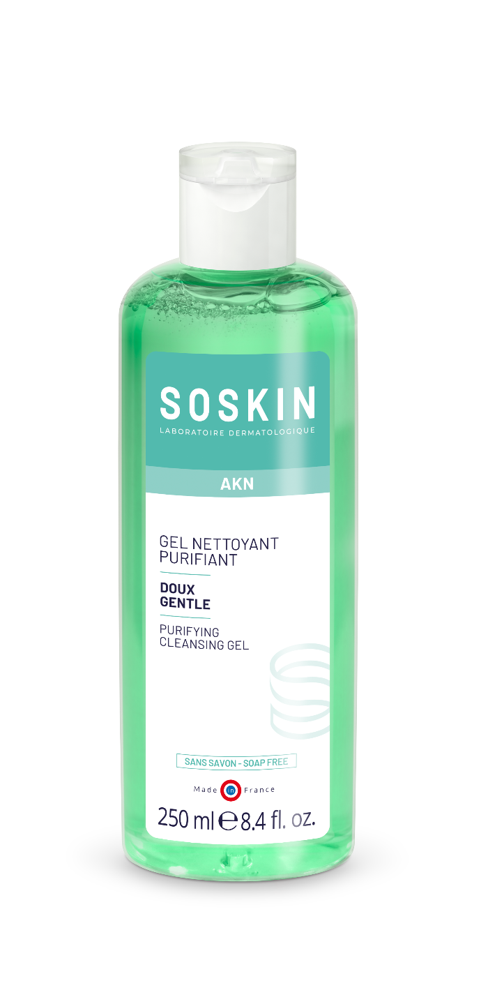 Soskin Gentle Purifying Cleasing Gel - 250ml |  سوسكن غسول منظف للبشرة المختلطة والدهنية -250 مل