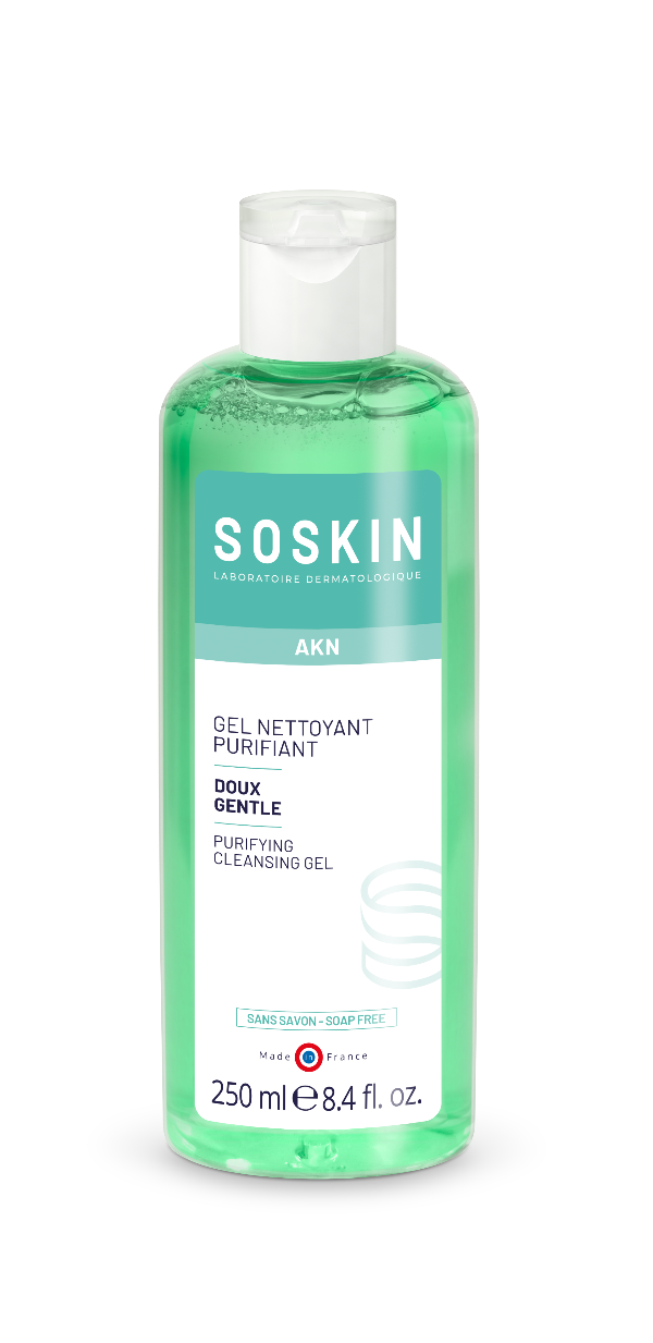 Soskin Gentle Purifying Cleasing Gel - 250ml |  سوسكن غسول منظف للبشرة المختلطة والدهنية -250 مل