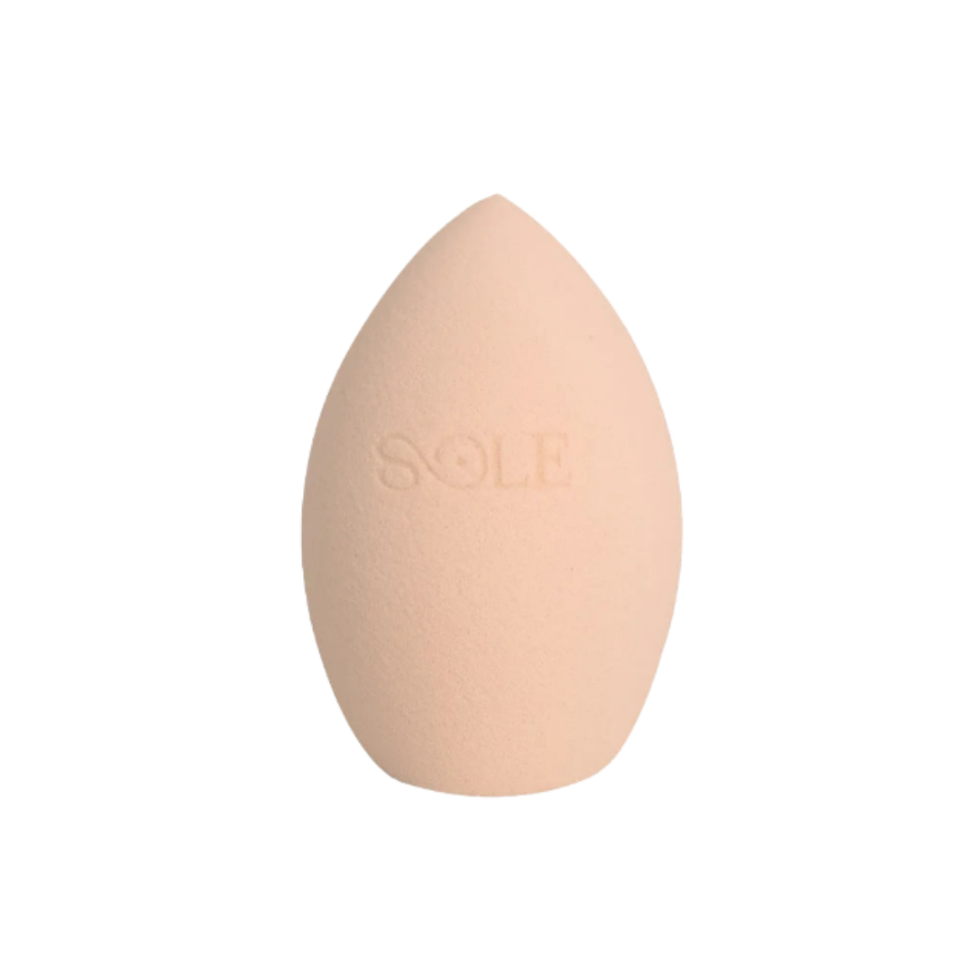 SOLE makeup sponge beauty blender teardrop shape beige color packaging-free product