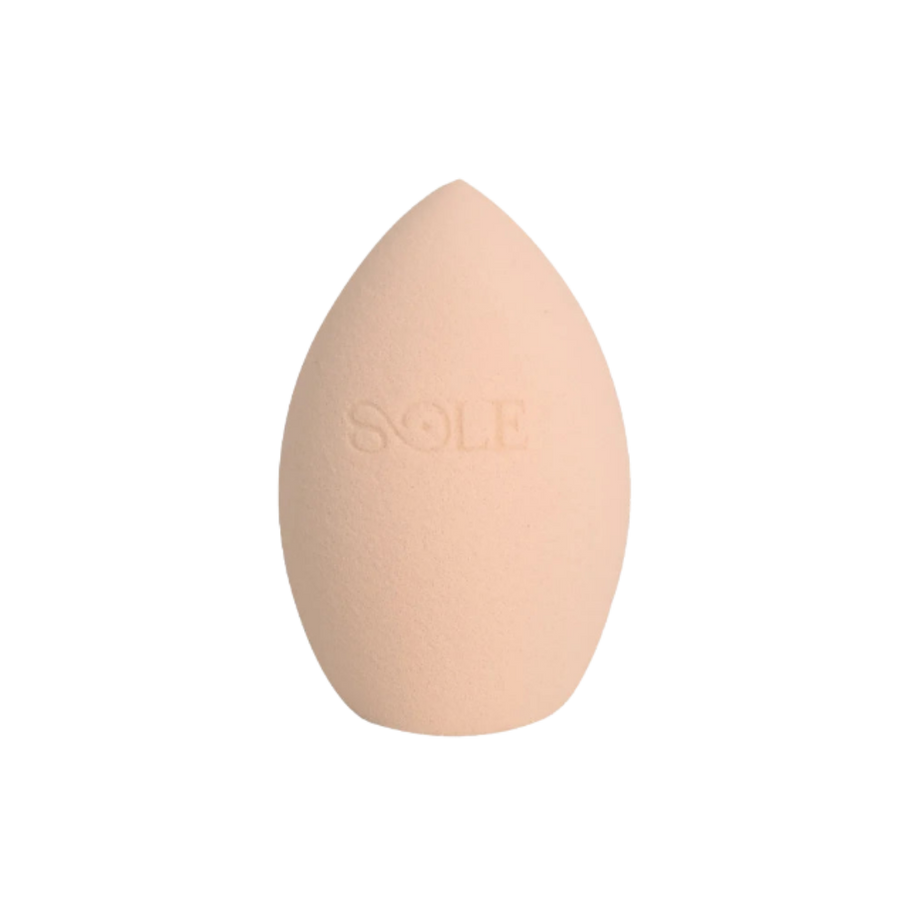 SOLE makeup sponge beauty blender teardrop shape beige color packaging-free product