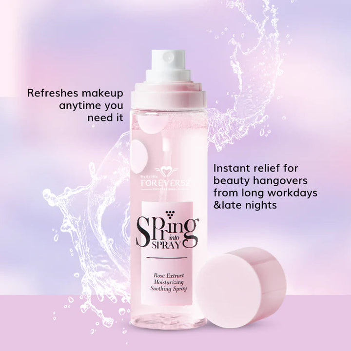 FOR EVER52 SPRING INTO SPRAY - 110ml | سبريج رذاذ مهدئ مرطب خلاصة الورد - 110مل #2