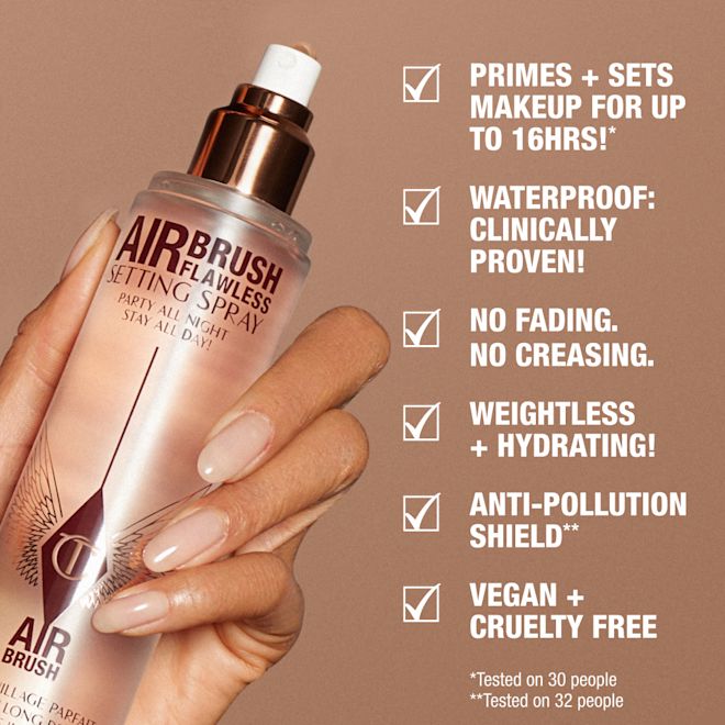 Charlotte Tilbury Airbrush Flawless Finish Setting Spray - Makeup Setting Spray - 100ml | اير برش سبراي تثبيت ماكياج - 100مل #2