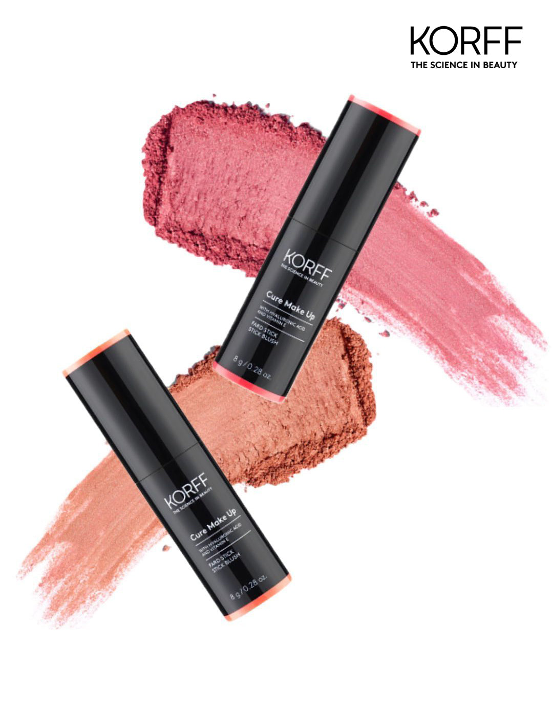 KORFF Cure Make Up Stick Blush - 8g | كورف بلاش ستيك كيور كريمي - 8 غرام