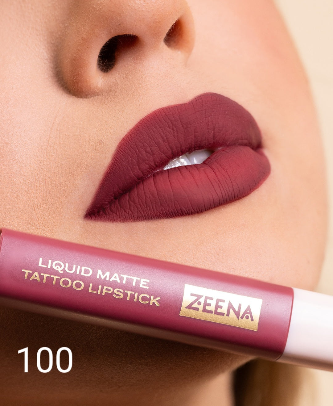 ZEENA Liquid Matte Tattoo Lipstick |  زينا احمر شفاه سائل مات