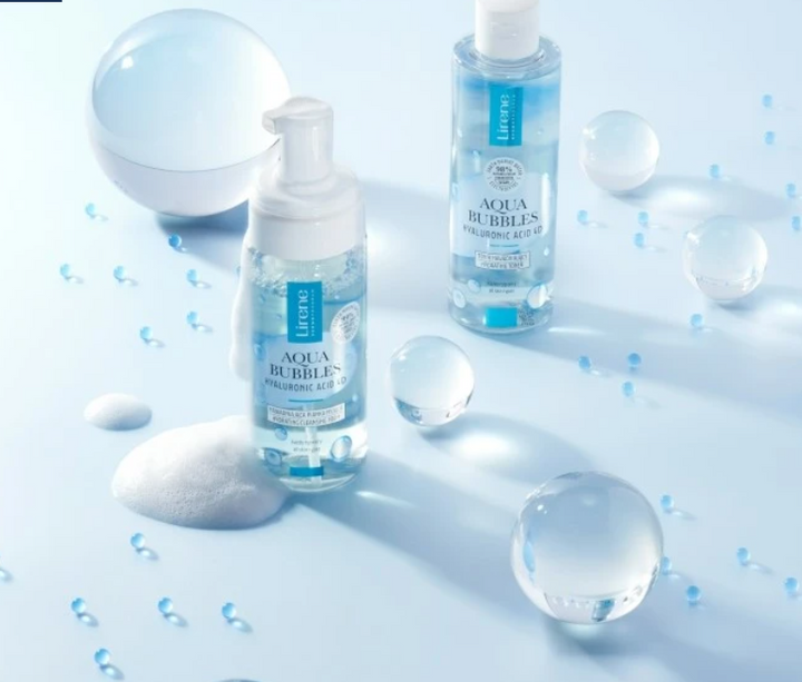 Lirene Aqua Bubbles Hyaluronic Acid 4D Hydrating Toner - 200ml | ليرين أكوا بابلز تونر مرطب بالهيالورونيك اسيد - 200 مل