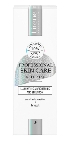Lirene Illuminating & Brightening Acid Serum 10% - 30ml | ليرين سيروم الأحماض 10% للتفتيح و الاضاءة - 30 مل