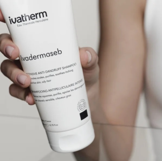 ivatherm Ivadermaseb Intensive Dandruff Shampoo - 200ml | ايفاثيرم شامبوايفاديرماسيب المضاد للقشرة - 200 مل