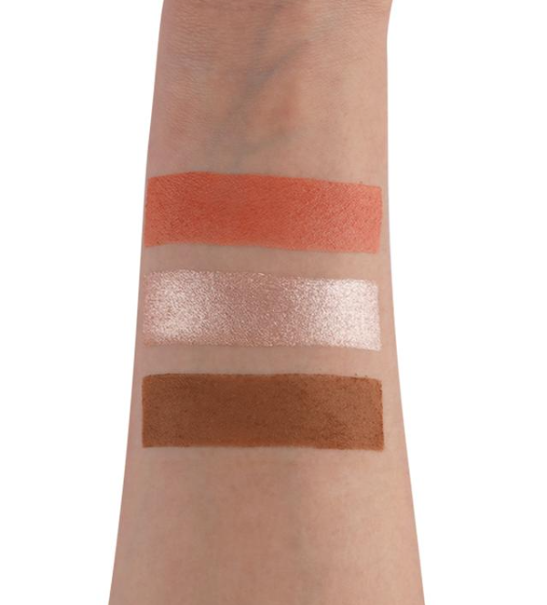 FOR EVER52 Glambo Contour Highlighter Blush Palette - 6gx3 | فوريفر52 باليت للخدود برونزر و هايلايتر و بلاش - 6 غرام