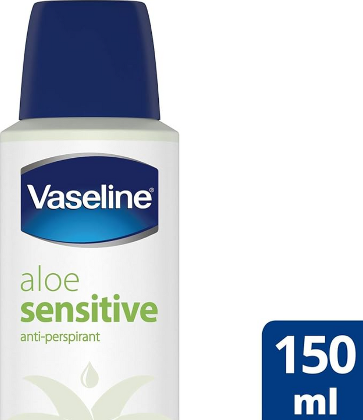 Vaseline Aloe Sensitive 48h Spray - 250ml | فازلين بخاخ مزيل تعرق يدوم 48 ساعة - 250 مل