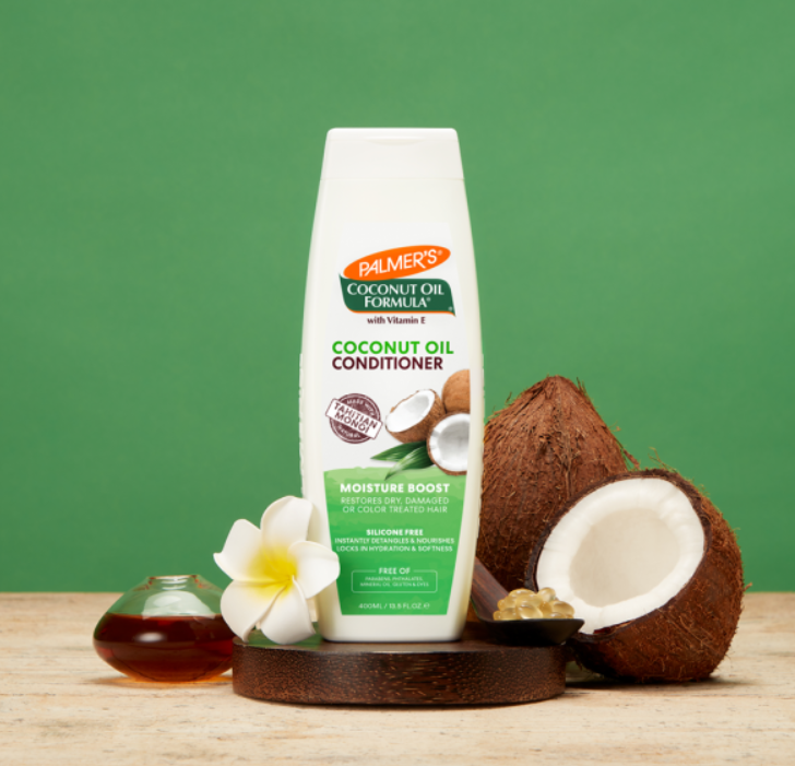 PALMER'S Coconut Oil Formula Moisture Boost Conditioner Sulfate Free - 400ml | بالميرز بلسم معزز للرطوبة مع زيت جوز الهند خالي من الكبريتات للشعر الجاف والتالف - 400 مل
