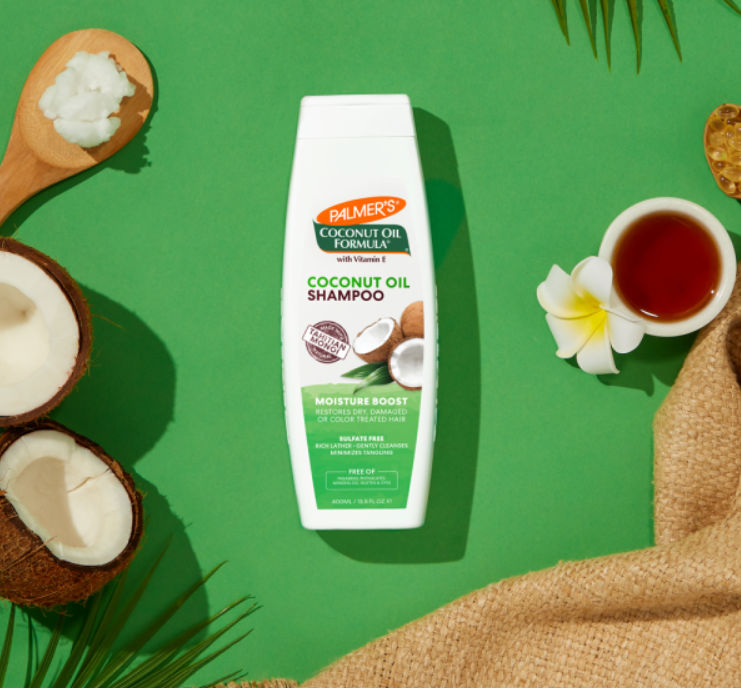 PALMER'S Coconut Oil Formula Moisture Boost Shampoo - 400ml |بالميرز شامبو معزز للرطوبة مع زيت جوز الهند للشعر الجاف والتالف - 400 مل