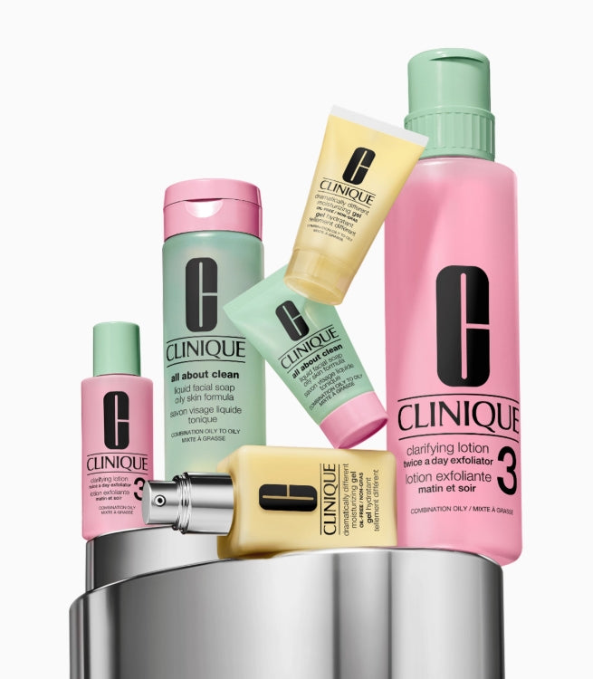 Clinique Great Skin Everywhere Set Oily Skin 6 PCS | كلينك مجموعة العناية بالبشرة الدهنية