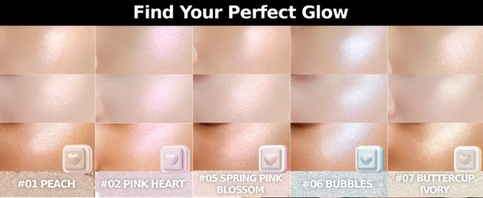 colorgram Milk Bling Heartlighter - 2.0g | كولورجرام هايلايتر ميلك بلينغ - 2.0 غ