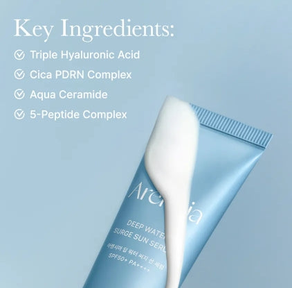 Arencia Deep Water Surge Sun Serum Spf + - 50ml | أرينسيا واقي شمسي سيروم مائي - 50مل