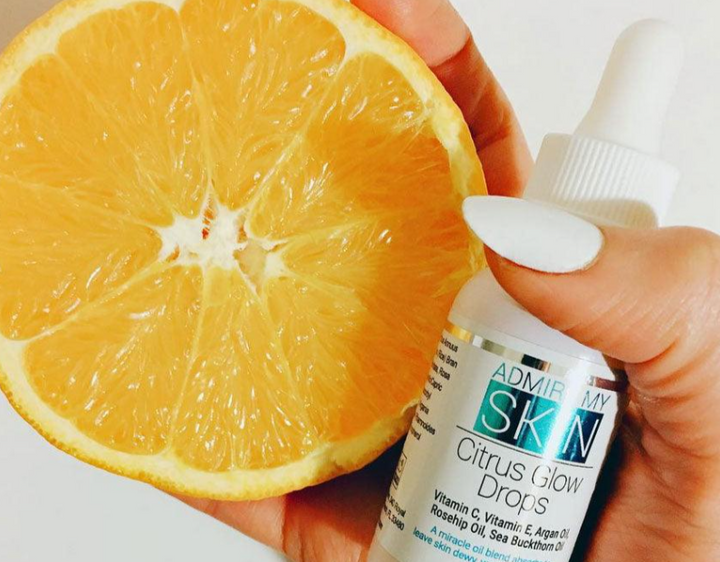 ADMIRE MY SKIN Citrus Glow Drops Vitamin C,E, Argan Oil , Rosehip Oil - 30ml | أدماير ماي سكين سزيت فيتامين سي, اي, أرغان و الورد - 30 مل