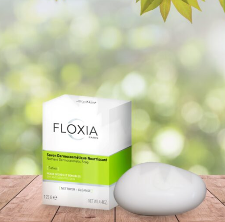 Floxia Nutrient Dermacosmetic Soap For Dry & Sensitive Skin - 125G | فلوكسيا صابونة مغذية للبشرة الجافة و الحساسة - 125 غرام
