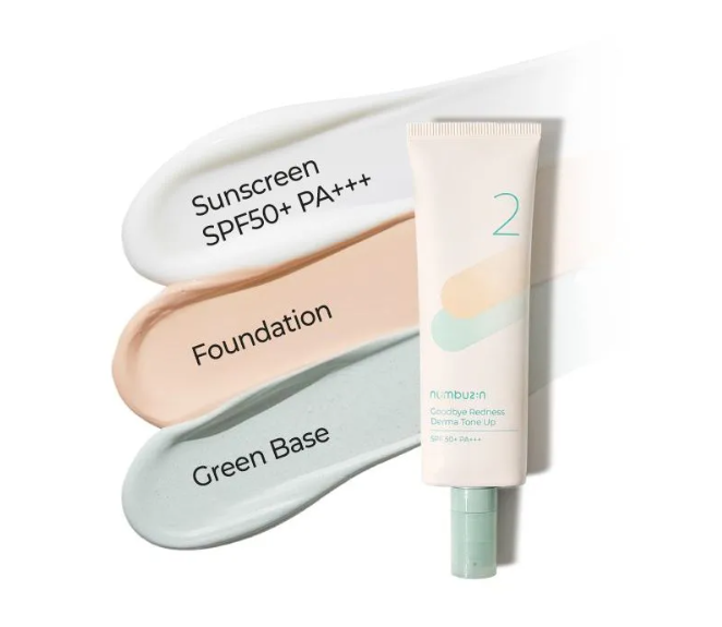 Numbuzin Goodbye Redness Derma Tone Up SPF50+ PA+++ - 50ml | نمبوزين برايمر مصحح للون البشرة و الاحمرار مع spf50+ - 50 مل
