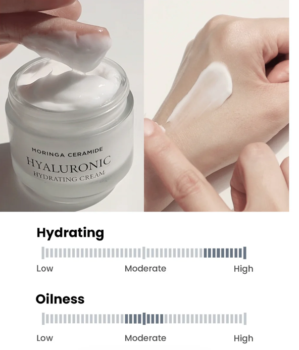 heimish Moringa Ceramide Hyaluronic Hydrating Cream - 50ml | هيميش كريم مرطب مدمج بسيراميد المورينجا - 50 مل