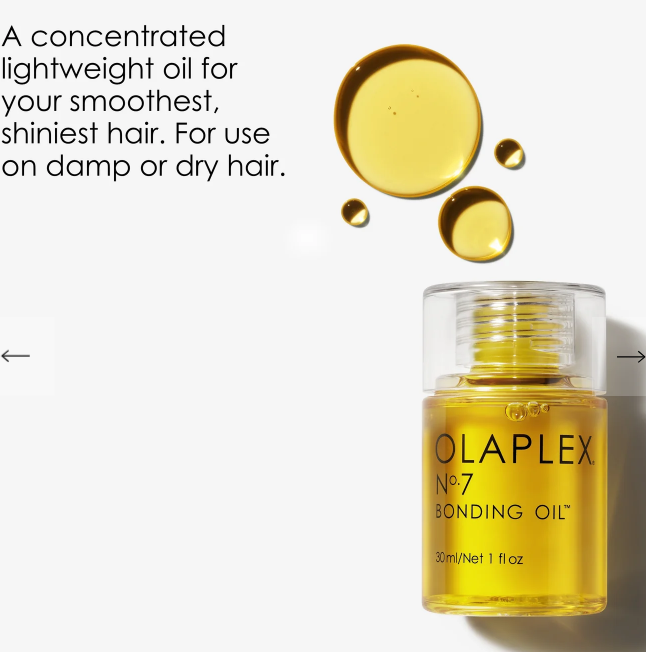 olaplex No. 7 Bonding Oil - 30ml | اولابليكس زيت مرمم للشعر رقم 7 - 30 مل