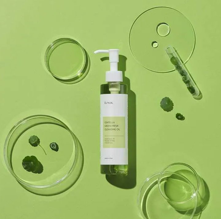 IUNIK Centella Green Fresh Cleansing Oil - 200ml | ايونيك غسول زيتي بالسينتيلا - 200 مل