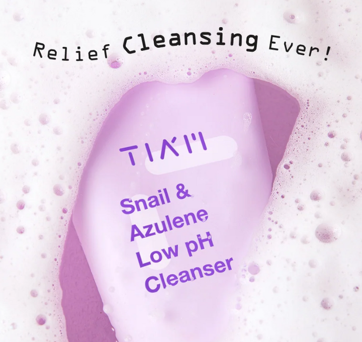 tiam Snail & Azulene Low pH Cleanser - 200ml | تيام غسول منخفض الحموضة بالحلزون و الأزولين - 200 مل