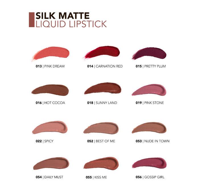 Flormar Silk Matte Liquid Lipstick  | فلورمار أحمر شفاه سائل سيلك مات