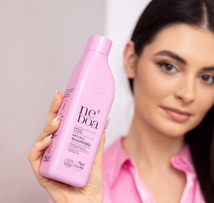 Neboa Repair & Shine Natural Shampoo - 300ml | نيبوا شامبو لترميم الشعر و زيادة لمعانه - 300 مل