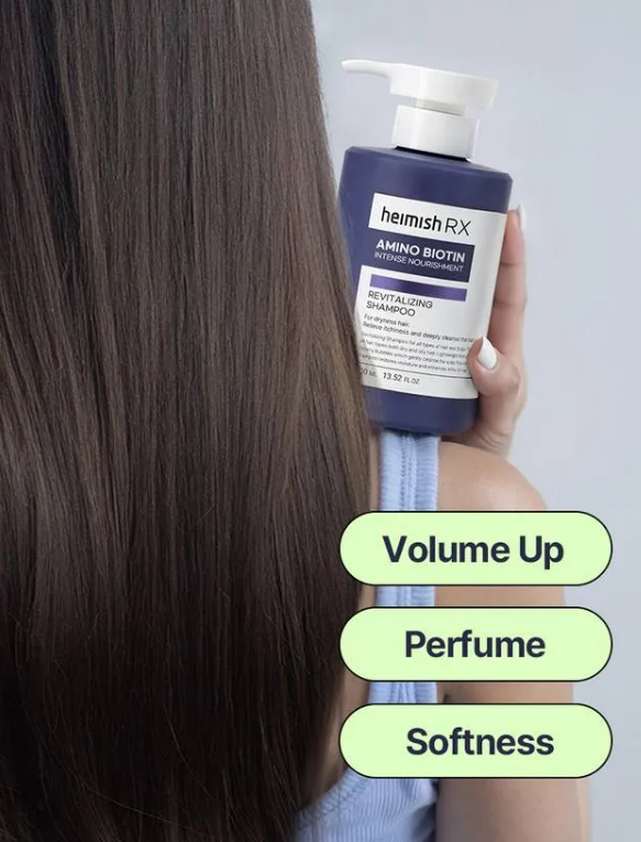 heimish Amino Biotin Revitalizing Shampoo - 400ml | هيميش شامبو مقوي للشعر - 400 مل