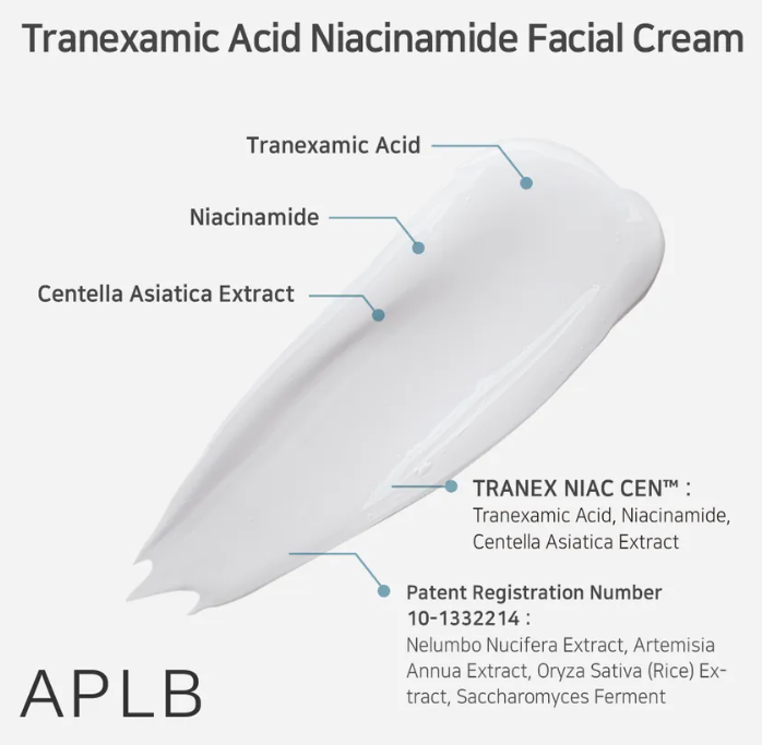 APLB Tranexamic Acid Niacinamide Facial Cream - 55ml | كريم مرطب و مفتح للوجه بالترانيكساميك اسيد - 55 مل
