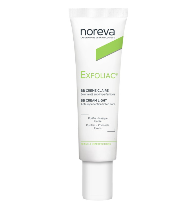 noreva Exfoliac Light Tinted Anti-imperfections Treatment -  30ml | نوريفا بي بي كريم لتغطية عيوب البشرة - 30 مل
