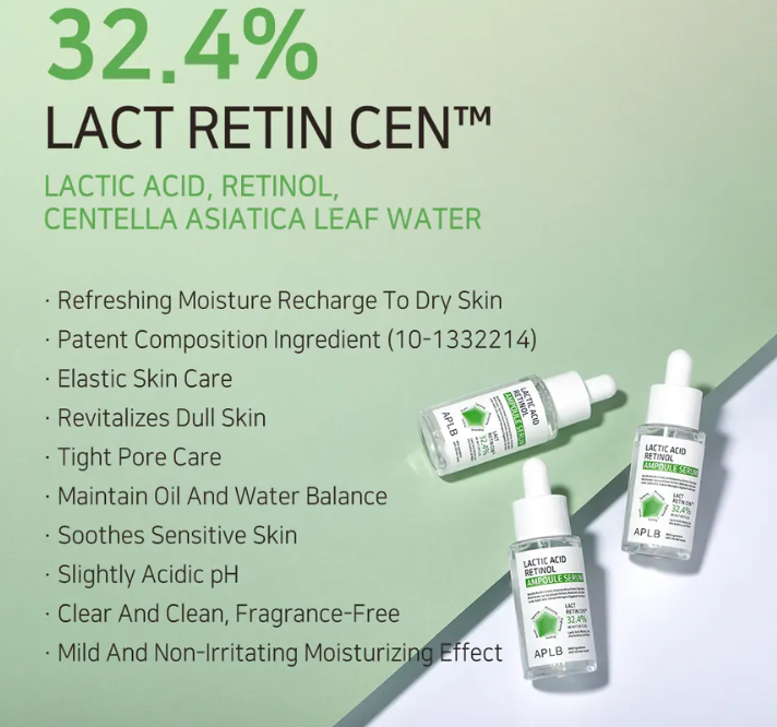 APLB Lactic Acid Retinol Ampoule Serum - 40ml | اي بي ال بي سيروم الريتينول و اللاكتك اسيد - 40 مل