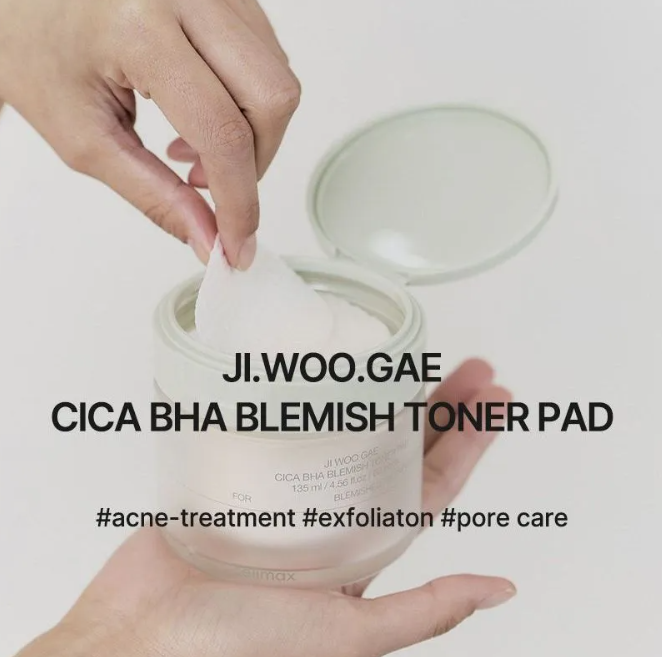 celimax Ji Woo Gae Cica BHA Blemish Toner Pad - 170ml | سيليماكس شرائح قطنية تونر بالسيكا و ال BHA - 170 مل