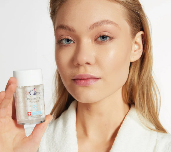 dr.Clinic Prebiotic Cream Extra Repair Facial Moisturizer - 100ml | دكتور كلينك مرطب للوجه لترميم البشرة بالبكتيريا الحية - 100 مل