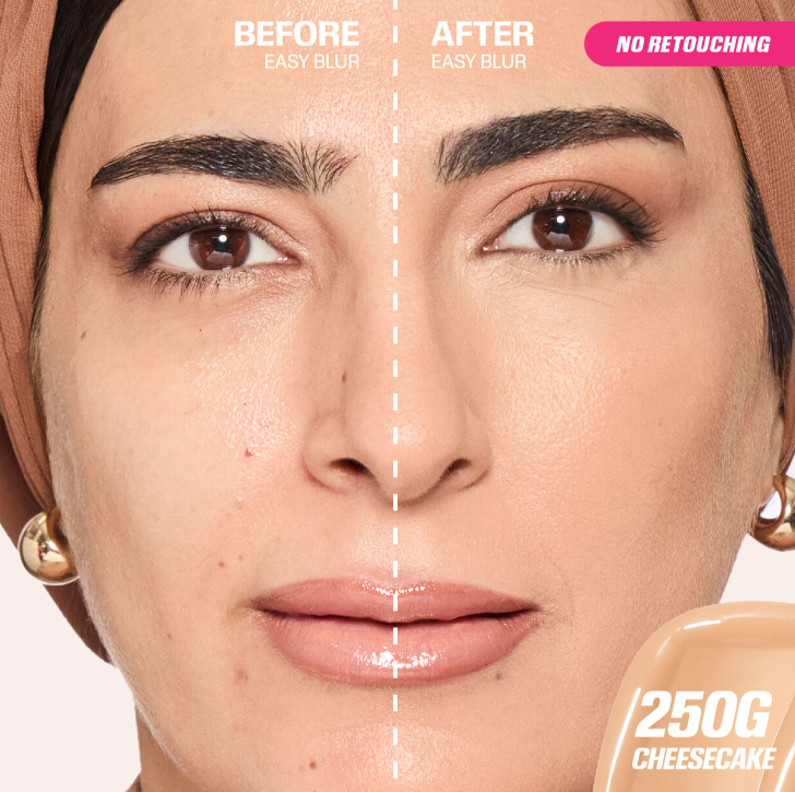 Huda Beauty Easy Blur Natural Airbrush Foundation - 30ml | هدى بيوتي كريم أساس خفيف الوزن و قابل للبناء - 30 مل