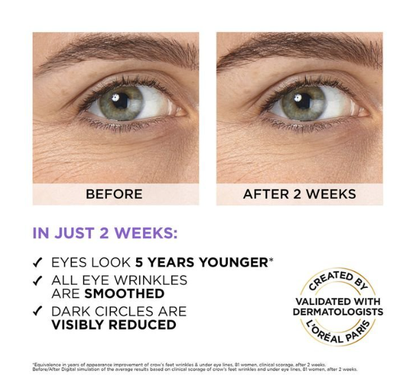 L’Oreal Hyaluron Expert Eye Serum - 20ml | لوريال سيروم العين بالهيالورونيك اسيد - 20 مل