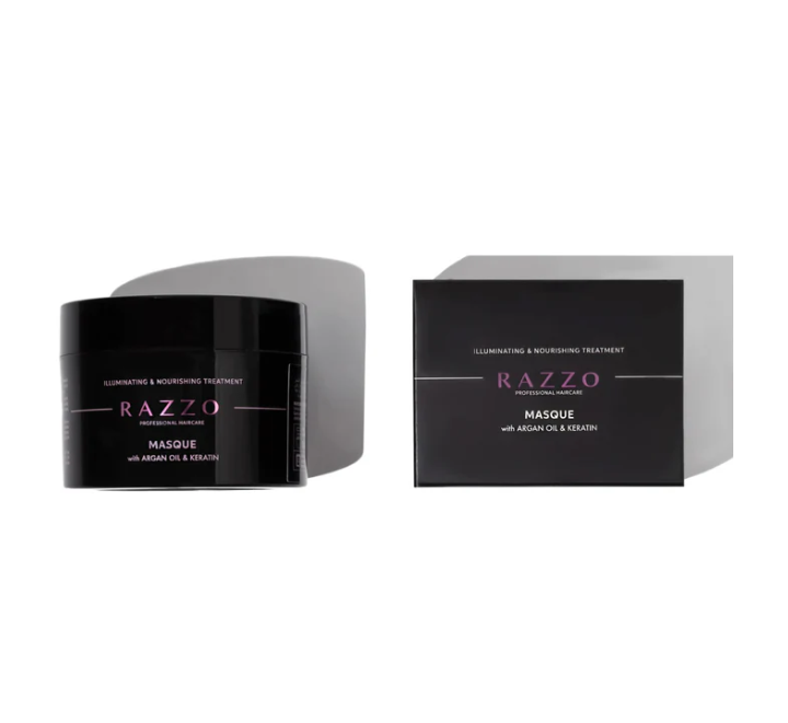 Razzo Masque Illuminating And Nourishing Treatment With Argan Oil & Keratin - 250ml | رازو ماسك علاجي بزيت الأرجان والكيراتين – 250 مل