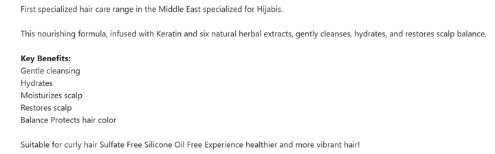 COSMALINE Soft Wave Hijab Sulfate And Silicone Oil Free Shampoo - 400ml | شامبو سوفت ويف لشعر المحجبات خالي من الكبريتات وزيت السيليكون من كوزمولاين 400 مل
