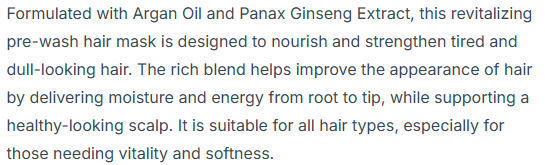 maru.derm Argan Oil & Panax Ginseng Pre-Wash Hair Mask - 50ml | مارو.ديرم ماسك الشعر بلأرغان و الحنسنغ - 50 مل